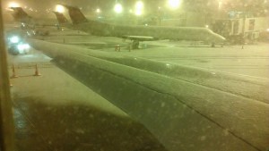 Plane in snow